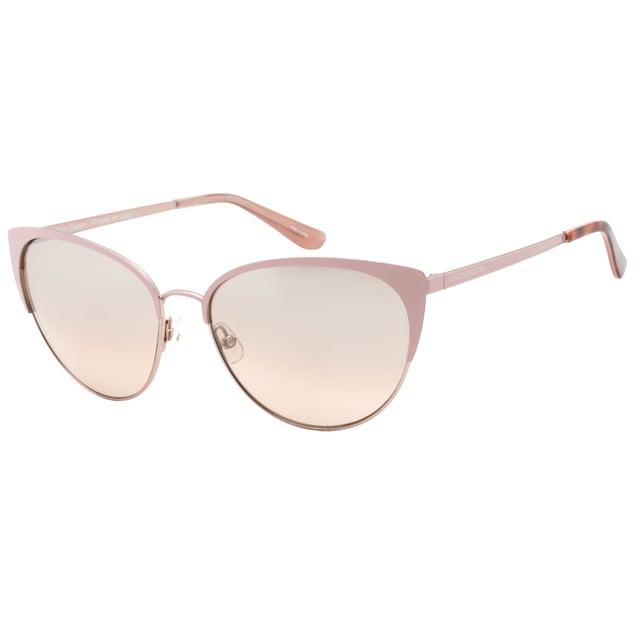 Juicy Couture Pink Sunglasses, Lens Width = 57mm, Nose Bridge Width = 16mm, Arm Length = 140mm, Sunglasses, Sunglasses Case, Cleaning Cloth and Care Instructions all Included, 100% Protection Against UVA & UVB Sunlight and Conform to British Standard EN 1836:2005, Brown Lens
