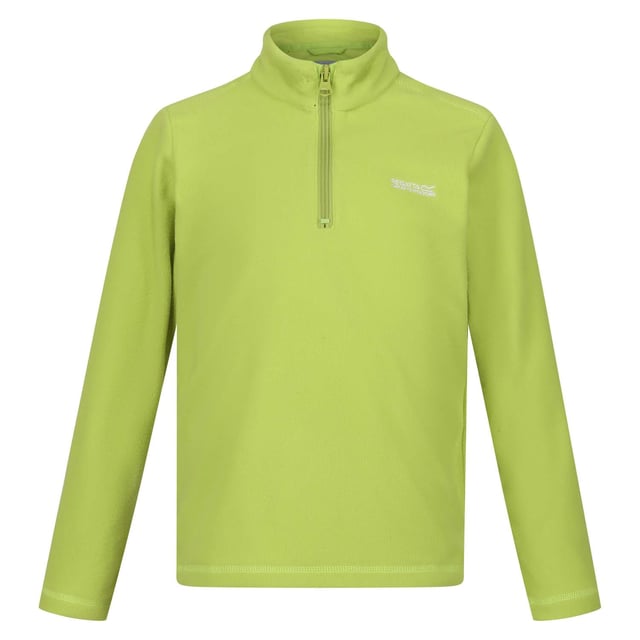 Regatta Juniors Hot Shot II Half-Zip Fleece. The Hot Shot II fleece from Regatta. The kids' fleece features one brushed side for a super soft feel and one anti-pill side for lasting wear on the biggest adventures. Little ones can pull down the half zip for instant air flow. Material: 100% Polyester. Ref: RKA148N5H.