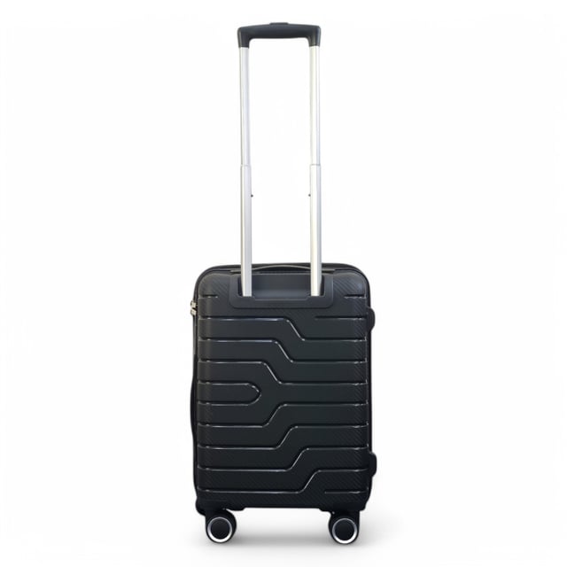 Take the stress out of travel with this Hardshell Cabin Luggage, built for modern travellers who value security, durability, and smooth mobility. Whether it’s a quick city break or a longer getaway, this lightweight and solid suitcase offers a stylish, dependable solution for all your packing needs.
Features:
•	Durable Hardshell Build – Strong, impact-resistant exterior keeps your belongings protected during transit.
•	Integrated Combination Lock – TSA-compliant built-in lock ensures your luggage stays secure and accessible to airport security.
•	8-Wheel Spinner System – Easy-glide double wheels rotate 360° for smooth handling and effortless airport navigation.
•	Lightweight & Practical – Designed to be light and easy to carry, while offering generous internal capacity.
Size & Specifications:
•	Cabin: 53 x 36 x 20 cm | Weight: 2.2 kg | Capacity: 33L