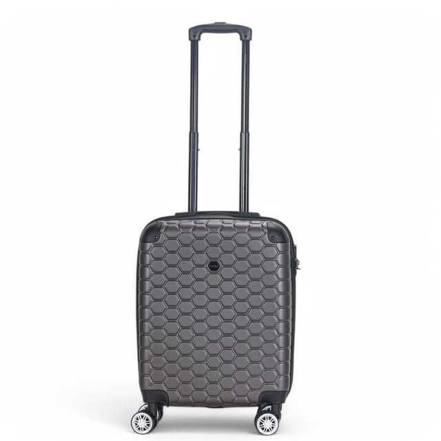 Maleta de cabina rígida ABS resistente de 55 x 40 x 20 cm. Apta para Easyjet y Ryanair. Diseñada para el viajero moderno, esta maleta de cabina rígida ofrece el equilibrio perfecto entre durabilidad, seguridad y espacio adicional. Tanto si viaja por negocios como por placer, estas elegantes maletas están diseñadas para facilitar su transporte y mantener sus pertenencias seguras. Características: • Diseño rígido y duradero: exterior sólido y resistente a impactos para proteger su equipaje de golpes e impactos durante sus viajes. • Cerradura de combinación integrada: la cerradura integrada, que cumple con las normas de la TSA, garantiza que su equipaje permanezca seguro y sea fácilmente accesible para la seguridad del aeropuerto. • Sistema de 8 ruedas giratorias: el diseño de 4 ruedas dobles permite una rotación suave de 360°, facilitando el manejo de su equipaje. Tamaño y especificaciones: • Cabina: 55 x 40 x 20 cm | Peso: 2,9 kg | Capacidad: 37 L