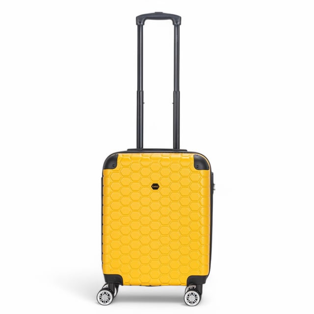 Strong ABS Hardshell Cabin Suitcase 55 x 40 x 20 cm Luggage Suitable for Easyjet, Ryanair Designed for the modern traveller, this Hardshell Cabin Luggage offers a perfect balance of durability, security, and added space. Whether you're flying for business or leisure, these stylish cases are built to provide smooth, easy movement while keeping your belongings safe.
Features:
• Durable Hardshell Design – Solid, impact-resistant exterior to protect your luggage from bumps and impacts during your travels.
• Integrated Combination Lock – Built-in TSA-compliant lock ensures your luggage remains secure and easily accessible for airport security.
• 8-Wheel Spinner System – Dual 4-wheel design allows for smooth, 360° rotation, making maneuvering your luggage a breeze.
Size & Specifications:
• Cabin: 55 x 40 x 20 cm | Weight: 2.9 kg | Capacity: 37L