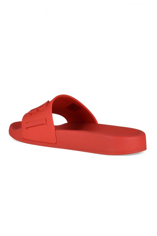 Chanclas Amiri de caucho rojo.Logotipo de la marca.Puntera abierta.Suela de goma.Suela de goma.Made in Italy.