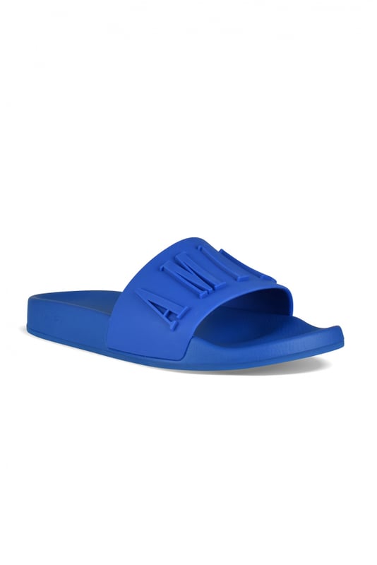Chanclas Amiri de caucho azul.Logotipo de la marca.Puntera abierta.Suela de goma.Suela de goma.Made in Italy.