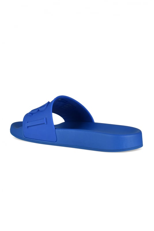 Chanclas Amiri de caucho azul.Logotipo de la marca.Puntera abierta.Suela de goma.Suela de goma.Made in Italy.