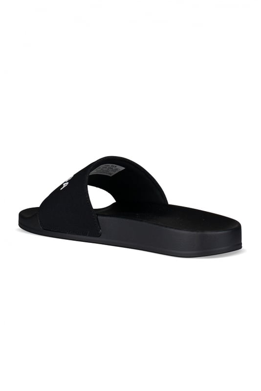 Schwarze Steppschuhe von Balenciaga.Stoffband mit Balenciaga-Logo in dicken weißen Buchstaben.Sohle aus Gummi.Made in Italy.
