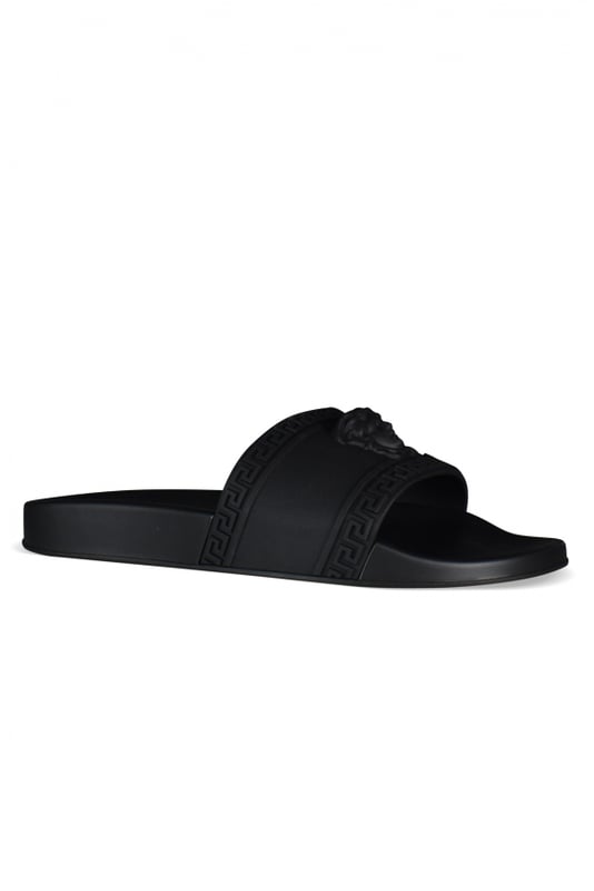 Versace Médusa Slippers Zwart Chargement en cours...