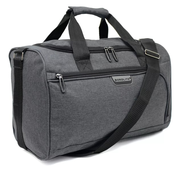 Holdall Carry On 40x 20 x25cm Under-seat Travel Cabin Bag for Ryanair, Easy Jet Holdall Carry On 40x 20 x25cm Under-seat Travel Cabin Bag for Ryanair, Easy Jet
RYANAIR-FRIENDLY - Specifically designed to meet Ryanair's free carry-on requirements, helping you avoid extra baggage fees. Also cabin-approved for other major airlines such as British Airways, Emirates, Lufthansa, Virgin Atlantic, KLM, and more.
CABIN-APPROVED FOR MOST AIRLINES - Approved for cabin use with major airlines including British Airways, Ryanair, EasyJet, Emirates, Jet2, KLM, Virgin Atlantic, and others.
SECURE ATTACHMENT - The back strap fits securely over any telescopic suitcase handle. Simply release the Velcro strip and slide the strap over the handle for a snug fit.
ULTRA-LIGHTWEIGHT - Made from lightweight polyester material, this bag weighs just 350g, allowing you to maximize your packing capacity.
ADJUSTABLE SHOULDER STRAP - The adjustable crossbody strap can be extended up to 105cm (41 inches) for a customized fit.
DIMENSIONS: Height: 20cm | Width: 40cm | Depth: 25cm
20 Litre Capacity