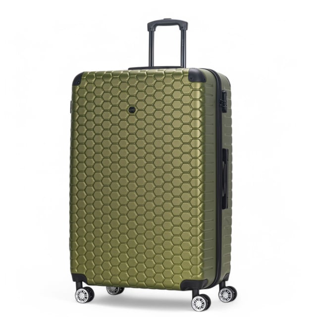 Maleta de viaje expandible extragrande de ABS con 8 ruedas y carcasa rígida Diseñado para el viajero moderno, este equipaje rígido extra grande expandible ofrece un equilibrio perfecto entre durabilidad, seguridad y espacio adicional. Ya sea que vuele por negocios o por placer, estos elegantes estuches están diseñados para proporcionar un movimiento suave y fácil, manteniendo sus pertenencias seguras. Características: • Diseño rígido duradero: exterior sólido y resistente a los impactos para proteger su equipaje de golpes e impactos durante sus viajes. • Almacenamiento expandible: agregue hasta un 20% más de espacio con la cremallera de expansión, perfecta para empacar artículos adicionales o recuerdos. • Cerradura de combinación integrada: la cerradura incorporada que cumple con las normas TSA garantiza que su equipaje permanezca seguro y de fácil acceso para la seguridad del aeropuerto. • Sistema giratorio de 8 ruedas: el diseño doble de 4 ruedas permite una rotación suave de 360°, lo que hace que maniobrar su equipaje sea muy fácil. Tamaño y especificaciones: • XLarge: 87 x 57 x 34 cm | Peso: 5,2 kg | Capacidad: 135 L Con su exterior resistente y amplia capacidad de almacenamiento, este equipaje le garantiza viajar de manera inteligente, organizada y con estilo.