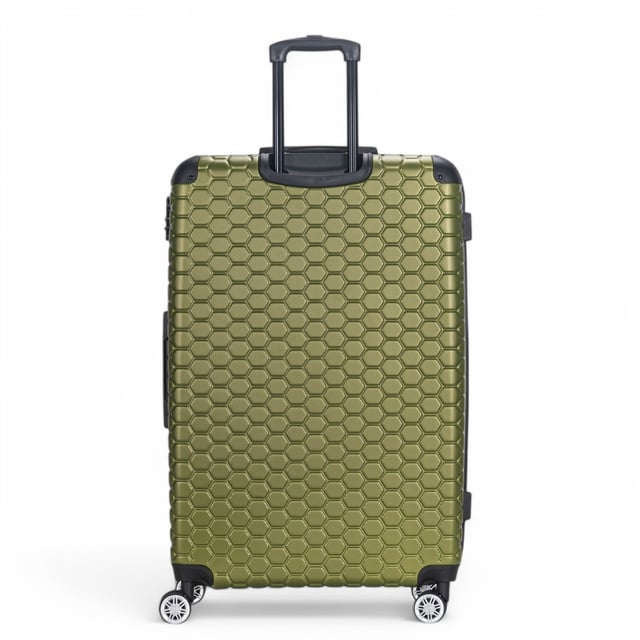 Maleta de viaje expandible extragrande de ABS con 8 ruedas y carcasa rígida Diseñado para el viajero moderno, este equipaje rígido extra grande expandible ofrece un equilibrio perfecto entre durabilidad, seguridad y espacio adicional. Ya sea que vuele por negocios o por placer, estos elegantes estuches están diseñados para proporcionar un movimiento suave y fácil, manteniendo sus pertenencias seguras. Características: • Diseño rígido duradero: exterior sólido y resistente a los impactos para proteger su equipaje de golpes e impactos durante sus viajes. • Almacenamiento expandible: agregue hasta un 20% más de espacio con la cremallera de expansión, perfecta para empacar artículos adicionales o recuerdos. • Cerradura de combinación integrada: la cerradura incorporada que cumple con las normas TSA garantiza que su equipaje permanezca seguro y de fácil acceso para la seguridad del aeropuerto. • Sistema giratorio de 8 ruedas: el diseño doble de 4 ruedas permite una rotación suave de 360°, lo que hace que maniobrar su equipaje sea muy fácil. Tamaño y especificaciones: • XLarge: 87 x 57 x 34 cm | Peso: 5,2 kg | Capacidad: 135 L Con su exterior resistente y amplia capacidad de almacenamiento, este equipaje le garantiza viajar de manera inteligente, organizada y con estilo.