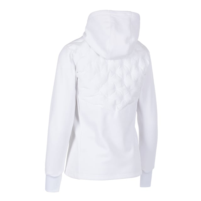 Trespass Dames/Dames Marney Active Hybride Jas (Wit) Materiaal: Elastaan, Polyamide, Polyester. Vulling: Kunstdons. Ontwerp: Logo, Quilted. Stoftechnologie: Lichtgewicht. Halslijn: Kapitein. Mouwtype: Met lange mouwen. Manchet: Ribbel. Ultrasone samengestelde panelen. Eigenschappen van de kap: Gegroeid op de kap. Zakken: 2 Zakken met rits. Bevestiging: Volledige ritssluiting. Hem: Ribben. XXS: 31 in. XS: 32 in. S: 34 in. M: 36 in. L: 38 in. XL: 40 in. XXL: 42 in. 3XL: 50 in.