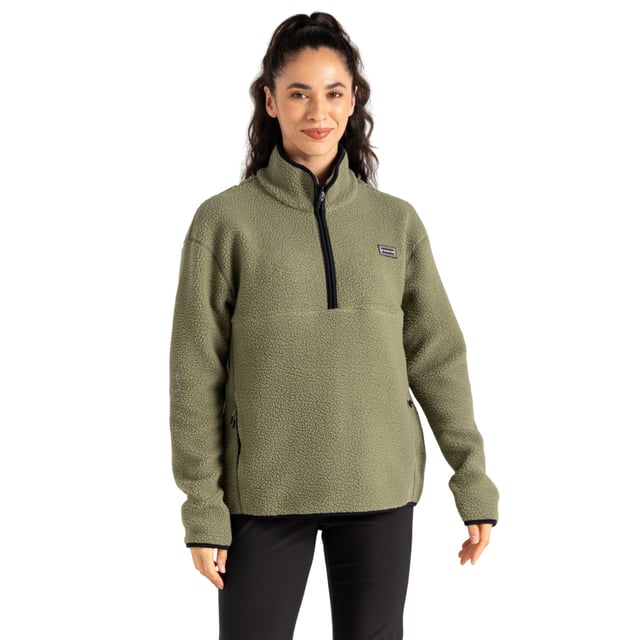 100% Polyester. Fabric: Borg, Fleece. Design: Logo, Plain. Trim: Contrast. Sleeve-Type: Long-Sleeved. Neckline: Standing Collar, Stretch Binding. Cuff: Stretch Binding. Pockets: 2 Lower Pockets. Fastening: Quarter Zip. Hem: Stretch Binding. Sustainability: Made from Recycled Materials. 8 UK: 32 in. 10 UK: 34 in. 12 UK: 36 in. 14 UK: 38 in. 18 UK: 43 in. 16 UK: 40 in.