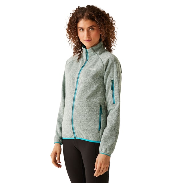 100% Recycled Polyester. Fabric: Fleece. Design: Logo. Fabric Technology: Durable. Neckline: High-Neck. Sleeve-Type: Long-Sleeved. Stretch Binding to Armholes & Hem. Pockets: 1 Sleeve Pocket, 2 Side Pockets, Zip. Fastening: Full Zip. 8 UK: 32 in. 10 UK: 34 in. 12 UK: 36 in. 14 UK: 38 in. 20 UK: 45 in. 22 UK: 48 in. 24 UK: 50 in. 26 UK: 52 in. 18 UK: 43 in. 16 UK: 40 in.