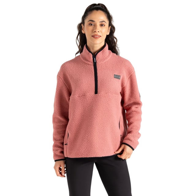 100% Polyester. Fabric: Borg, Fleece. Design: Logo, Plain. Trim: Contrast. Sleeve-Type: Long-Sleeved. Neckline: Standing Collar, Stretch Binding. Cuff: Stretch Binding. Pockets: 2 Lower Pockets. Fastening: Quarter Zip. Hem: Stretch Binding. Sustainability: Made from Recycled Materials. 8 UK: 32 in. 10 UK: 34 in. 12 UK: 36 in. 14 UK: 38 in. 18 UK: 43 in. 16 UK: 40 in.