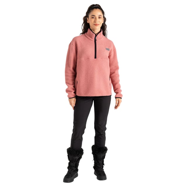 100% Polyester. Fabric: Borg, Fleece. Design: Logo, Plain. Trim: Contrast. Sleeve-Type: Long-Sleeved. Neckline: Standing Collar, Stretch Binding. Cuff: Stretch Binding. Pockets: 2 Lower Pockets. Fastening: Quarter Zip. Hem: Stretch Binding. Sustainability: Made from Recycled Materials. 8 UK: 32 in. 10 UK: 34 in. 12 UK: 36 in. 14 UK: 38 in. 18 UK: 43 in. 16 UK: 40 in.