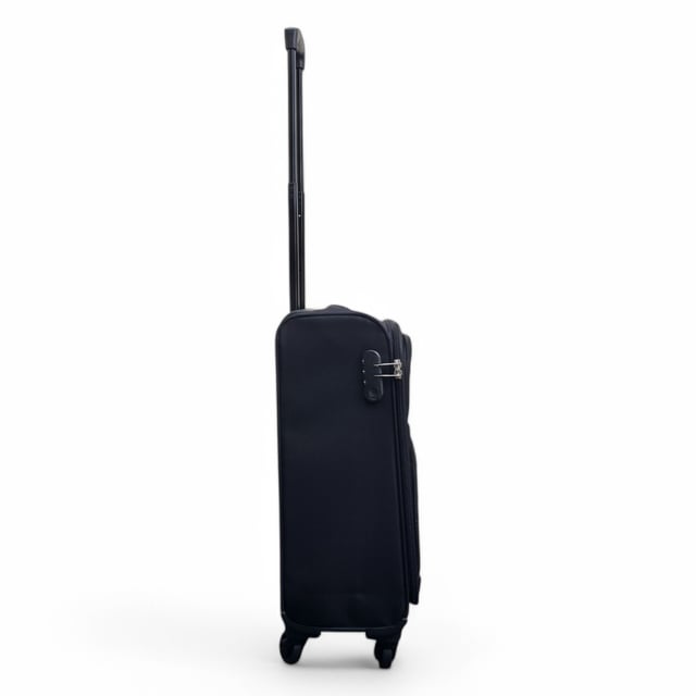 Upgrade your travel experience with this Softshell Cabin Luggage, built to offer maximum flexibility, added capacity, and smooth manoeuvrability. Whether you're off on a short break or a long-haul adventure, this set keeps you organized, secure, and ready for anything.
Features:
•	Flexible Softshell Exterior – Durable yet lightweight material makes packing easier and allows for slight give when space is tight.
•	Integrated Combination Lock – Travel stress-free with built-in security locks that comply with international airport screening standards.
•	Spinner Wheels – Four multi-directional wheels provide smooth, 360° movement for easy airport navigation.
Size & Specifications:
•	Cabin: 55 x 33 x 21 cm | Weight: 2.5 kg | Capacity: 33L