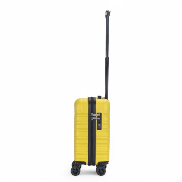 Perfect for short trips or carry-on use, this Compact Hardshell Underseat Cabin Luggage combines durability, security, and smooth manoeuvrability. Ideal for travellers looking for a secure and lightweight option, this case ensures a hassle-free journey, Suitable for Wizz Air.
Features:
•	Durable Hardshell Construction – Tough and impact-resistant exterior protects your belongings during travel.
•	TSA Combination Lock – For your peace of mind, this suitcase includes a built-in TSA-approved combination lock that keeps your items secure while complying with travel regulations.
•	8-Wheel Spinner System – Smooth 360° rotation with dual 4-wheel design for easy handling, providing enhanced stability and effortless movement.
Size & Specifications:
•	Dimensions: 45 x 30 x 20 cm | Weight: 2.2 kg | Capacity: 23L (Suitable for Wizz Air)
Perfect for quick trips or as a carry-on, this compact suitcase is designed to meet travel needs without compromising on security and comfort.