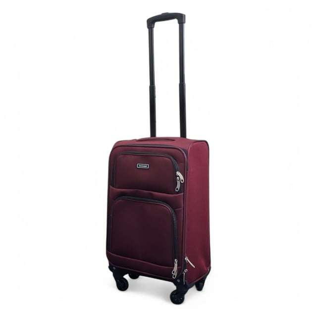 Upgrade your travel experience with this Softshell Cabin Luggage, built to offer maximum flexibility, added capacity, and smooth manoeuvrability. Whether you're off on a short break or a long-haul adventure, this set keeps you organized, secure, and ready for anything.
Features:
•	Flexible Softshell Exterior – Durable yet lightweight material makes packing easier and allows for slight give when space is tight.
•	Integrated Combination Lock – Travel stress-free with built-in security locks that comply with international airport screening standards.
•	Spinner Wheels – Four multi-directional wheels provide smooth, 360° movement for easy airport navigation.
Size & Specifications:
•	Cabin: 55 x 33 x 21 cm | Weight: 2.5 kg | Capacity: 33L