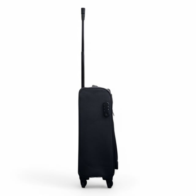 Upgrade your travel experience with this Softshell Cabin Luggage, built to offer maximum flexibility, added capacity, and smooth manoeuvrability. Whether you're off on a short break or a long-haul adventure, this set keeps you organized, secure, and ready for anything.
Features:
•	Flexible Softshell Exterior – Durable yet lightweight material makes packing easier and allows for slight give when space is tight.
•	Integrated Combination Lock – Travel stress-free with built-in security locks that comply with international airport screening standards.
•	Spinner Wheels – Four multi-directional wheels provide smooth, 360° movement for easy airport navigation.
Size & Specifications:
•	Cabin: 55 x 33 x 21 cm | Weight: 2.5 kg | Capacity: 33L