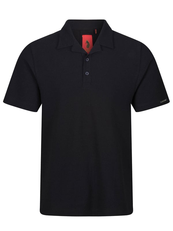 This polo from LUKE is a stylish addition to your smart-casual wardrobe. Crafted from a premium soft waffle, this piece is a clean-cut staple that features a cuban collar and button placket detailed with colour match horn buttons. The look is then complete with a subtle LUKE 1977 metal bar on the left sleeve.