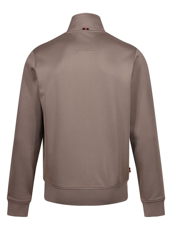 When it comes to sportswear staples, LUKE have you covered with this zip through sweat. Crafted from a stretchy tricot, it is detailed with a funnel neck and soft rib trims throughout. It features a cut and sew contrast vertical panel and is complete with the brands iconic lion head embroidery on the left chest.