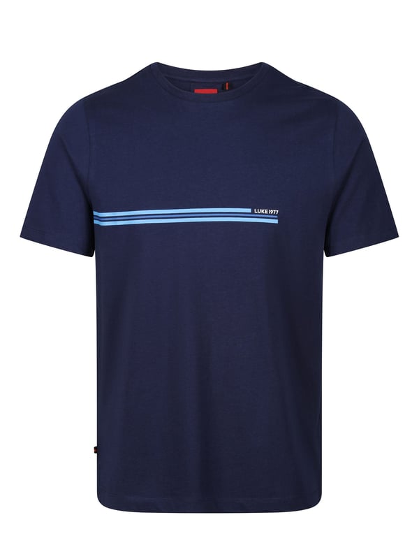Comfortable, cool and classic, this crew neck tee from LUKE is cut from pure cotton jersey and features a LUKE EST. 1977 chest print. It is detailed with a soft rib neck for all day comfort.