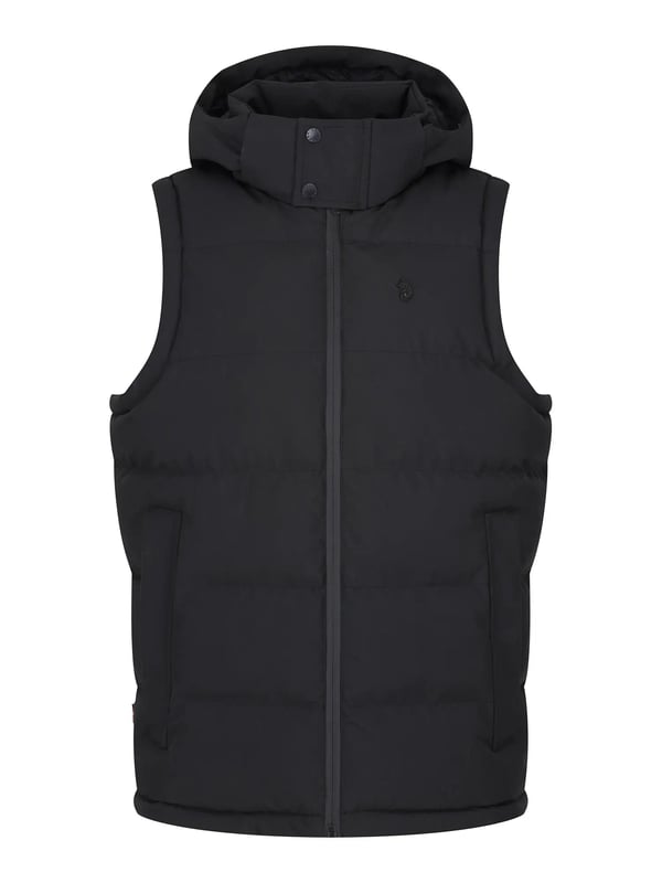 The VIENNA quilted gilet from LUKE is the perfect, premium layering piece for the cooler months- layer over the top of sweats for the perfect casual fit. It features a detachable hood with matte black snap buttons at the chin guard and an adjustable hem, essential details that will give you extra protection from the elements. The look is then signed off with the brands iconic LUKE lion rivet on the left chest.