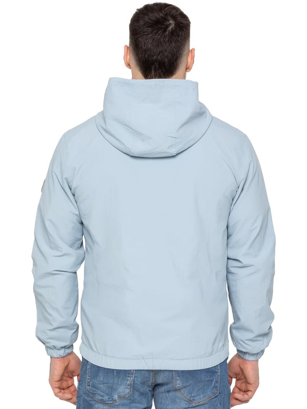 The Enzo Milano Men's Windbreaker Jacket offers a sleek, lightweight design with a regular fit. Made from durable tech fabric, it features a full zip, adjustable drawstring hood, and elasticated cuffs for added comfort and protection. With two concealed zip pockets, a single inner pocket, and an elasticated hem with a drawcord toggle, this water-Repellent jacket is perfect for everyday wear in light rain or windy conditions. Finished with the signature Enzo Milano rubber badge for a stylish touch.