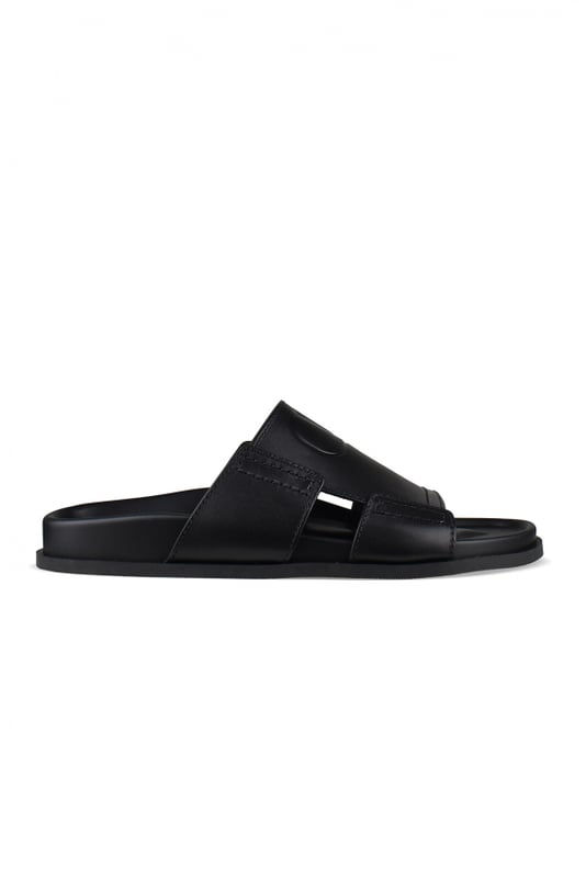 Sandalias Valentino VLogo de piel negra.Logotipo  V  en relieve.Suela negra.Made in Italy.