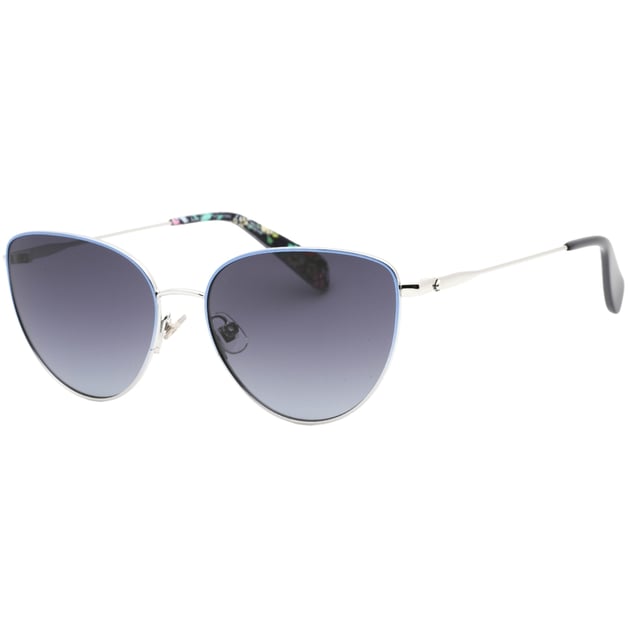 Experience luxury and sophistication with the Kate Spade Sunglass. Crafted from the finest materials, these sleek sunglasses feature 100% UVA/UVB protection and refined metallic accents. Admire the sophisticated Kate Spade style with these timeless sunglasses., Silver Sunglass, Nose Bridge Width = 16mm, Lens Width = 55mm, Arm Length = 140mm, Sunglasses, Sunglasses Case, Cleaning Cloth and Care Instructions all Included, 100% Protection Against UVA & UVB Sunlight and Conform to British Standard EN 1836:2005, Silver Sunglasses
