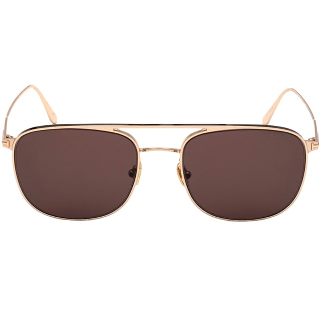 Tom Ford Rose Gold Sunglasses, Lens Width = 56mm, Nose Bridge Width = 20mm, Arm Length = 141mm, Sunglasses, Sunglasses Case, Cleaning Cloth and Care Instructions all Included, 100% Protection Against UVA & UVB Sunlight and Conform to British Standard EN 1836:2005, Rose Gold Sunglasses, 100% Metal