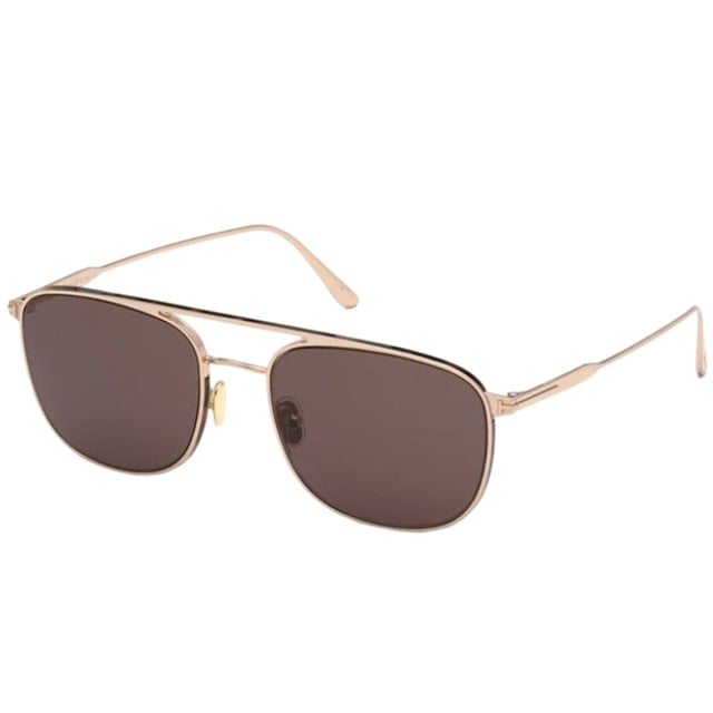 Tom Ford Rose Gold Sunglasses, Lens Width = 56mm, Nose Bridge Width = 20mm, Arm Length = 141mm, Sunglasses, Sunglasses Case, Cleaning Cloth and Care Instructions all Included, 100% Protection Against UVA & UVB Sunlight and Conform to British Standard EN 1836:2005, Rose Gold Sunglasses, 100% Metal