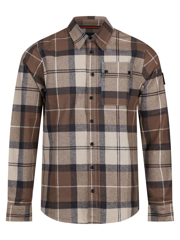 The perfect smart-casual addition to your transitional wardrobe, the EIGHTOAKS checked overshirt from LUKE comes complete with a left chest pocket that features two shiny black LUKE buttons. Crafted from pure cotton, the shirt is soft to the touch and guarantees a comfortable fit with every wear. The look is complete with the Iconic LUKE EST. 1977 woven badge on the left arm.
