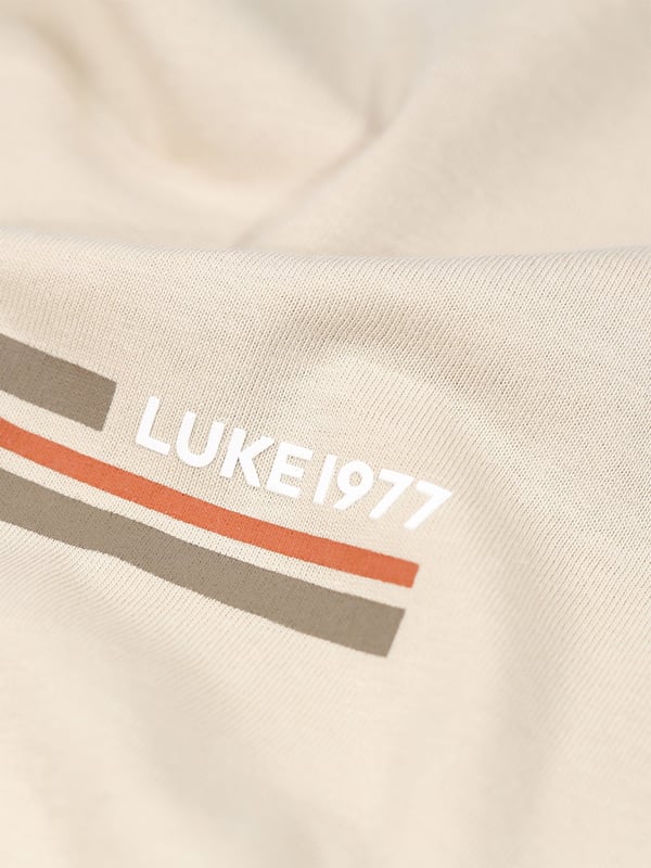 Comfortable, cool and classic, this crew neck tee from LUKE is cut from pure cotton jersey and features a LUKE EST. 1977 chest print. It is detailed with a soft rib neck for all day comfort.