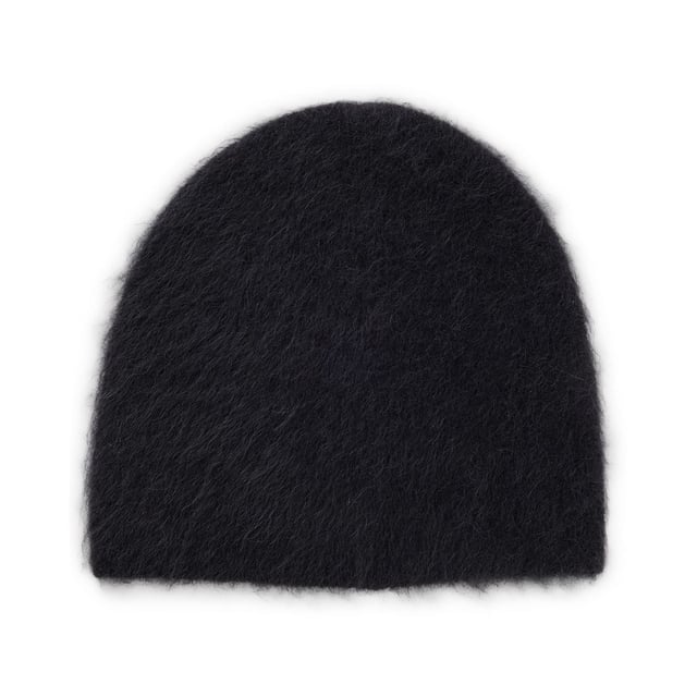 Womens NAOMI x BOSS Beanie Hat in an alpaca blend in black.A beanie hat with tonal collaborative branding by NAOMI x BOSS. This accessory is crafted in a soft and fluffy alpaca blend.  Part of an exclusive capsule  co-created with Naomi Campbell  designed with elegance  confidence  and on-the-go ease in mind.Main material: 55% Alpaca  43% Polyamide  2% Elastane.  Hand wash.Ref: 50526668-007