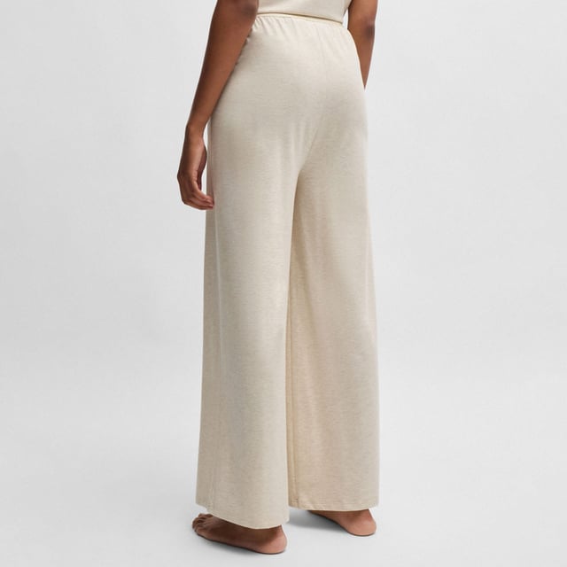 Womens BOSS Bea Stretch-modal Pyjama Bottoms with branded waistbandSuper-soft pyjama bottoms by BOSS. Featuring branding on the high-shine waistband  this straight-leg pair is crafted in breathable stretch jersey.  This product is made with cellulose fibres  derived from natural raw wood material and sourced from responsibly managed forests.86% Modal 14% Elastane.  Machine washableRef: 50525712-119