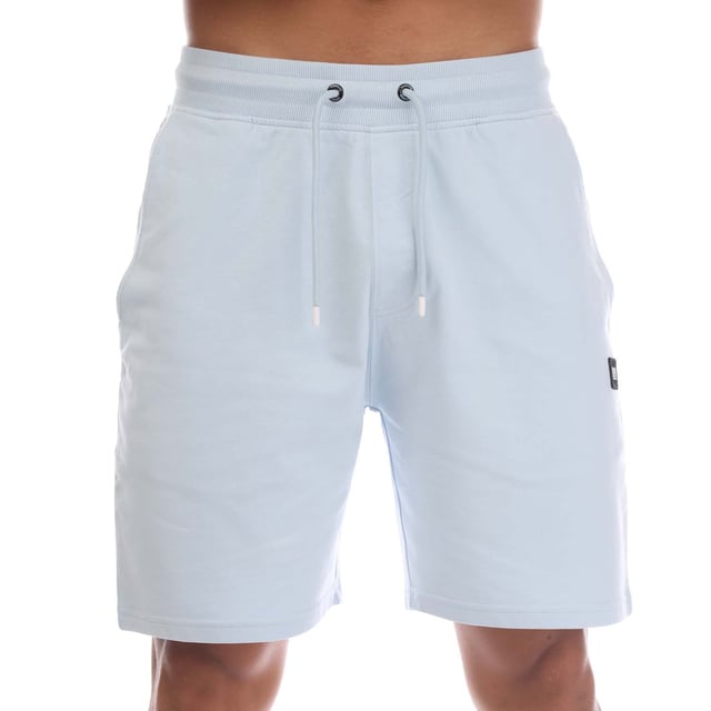 Mens Weekend Offender Scandium Jog Short in sky blue.- Elasticated ribbed waist with external drawcord.- Side entry pockets.- Back pocket.- Woven WO logo.- Regular fit.- 100% Cotton.- Ref: WOSST505SK