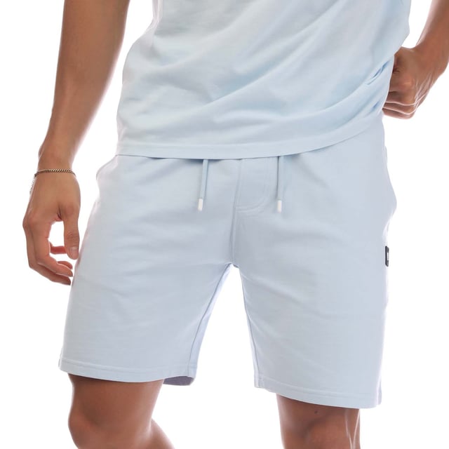 Mens Weekend Offender Scandium Jog Short in sky blue.- Elasticated ribbed waist with external drawcord.- Side entry pockets.- Back pocket.- Woven WO logo.- Regular fit.- 100% Cotton.- Ref: WOSST505SK