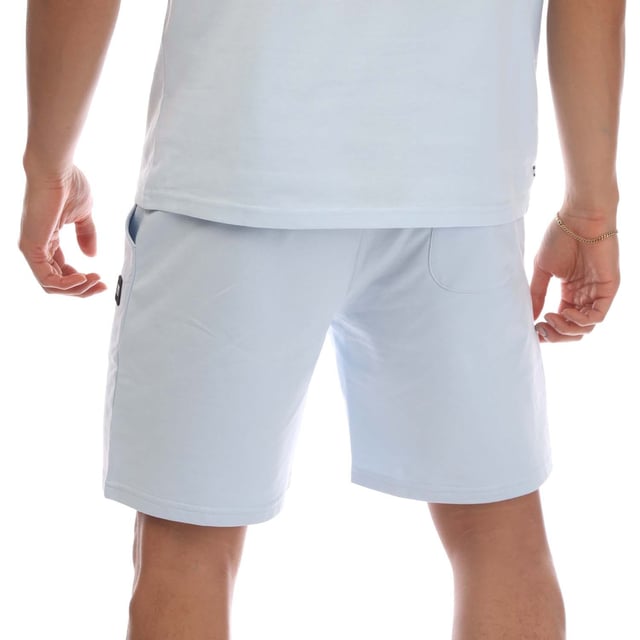 Mens Weekend Offender Scandium Jog Short in sky blue.- Elasticated ribbed waist with external drawcord.- Side entry pockets.- Back pocket.- Woven WO logo.- Regular fit.- 100% Cotton.- Ref: WOSST505SK