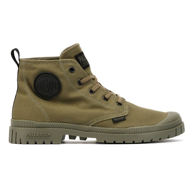 Vegan friendly boots featuring a soft washed canvas upper with a durable rubber toe cap for added protection. Designed with a lightweight TPR outsole for flexibility and everyday comfort. A sustainable and stylish choice for casual wear.