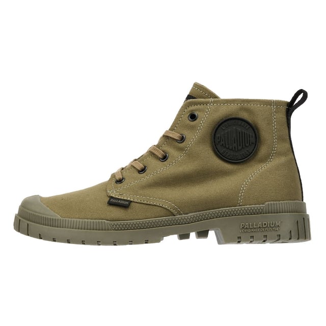 Vegan friendly boots featuring a soft washed canvas upper with a durable rubber toe cap for added protection. Designed with a lightweight TPR outsole for flexibility and everyday comfort. A sustainable and stylish choice for casual wear.
