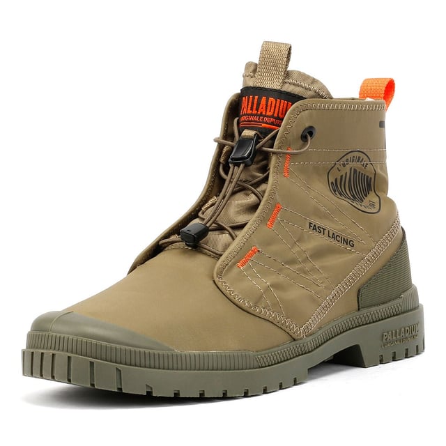 Lightweight nylon upper boots designed for comfort and versatility. Featuring an elastic lace-up fastening with toggle for a secure, adjustable fit. Built on a durable TPR outsole for enhanced grip and flexibility.