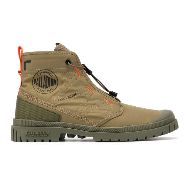 Lightweight nylon upper boots designed for comfort and versatility. Featuring an elastic lace-up fastening with toggle for a secure, adjustable fit. Built on a durable TPR outsole for enhanced grip and flexibility.