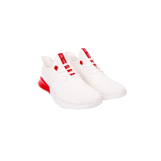 Crosshatch Mens Smitlay MVE Trainers (White/Red)