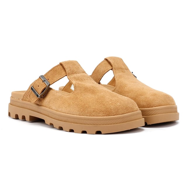 Suede mule sandals featuring a soft suede upper and comfortable microfiber lining. Designed with an adjustable buckle closure and added elastic for a secure fit. The molded footbed ensures all-day comfort, while the lightweight DuneLite outsole provides durable support.