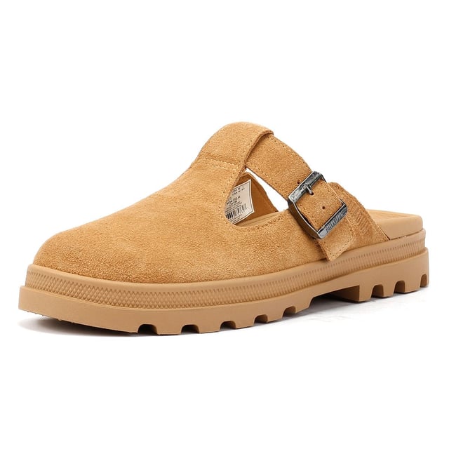 Suede mule sandals featuring a soft suede upper and comfortable microfiber lining. Designed with an adjustable buckle closure and added elastic for a secure fit. The molded footbed ensures all-day comfort, while the lightweight DuneLite outsole provides durable support.