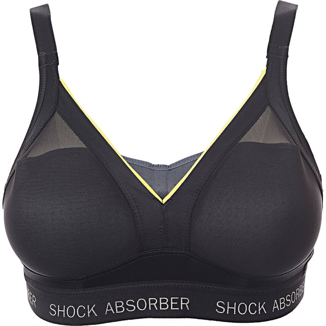 Elevate your workout performance with the Shock Absorber Women's Shaped High Support Sports Bra in Black. Designed for active women who demand both comfort and support, this sports bra offers maximum support for high-impact activities like running, aerobics, and intense training. The innovative design features a shaped, molded cup that provides extra support and a smooth, flattering silhouette. Made from moisture-wicking, breathable fabric, it keeps you cool and dry even during your most intense workouts. The adjustable straps and wide band ensure a secure, customizable fit, while the sleek black color pairs effortlessly with any workout gear.

High support design for intense physical activities

Shaped, molded cups for extra support and a smooth fit

Moisture-wicking, breathable fabric for comfort and dryness

Adjustable straps and wide band for a secure, customizable fit

Classic black color for easy pairing with workout clothes

The Shock Absorber Women's Shaped High Support Sports Bra in Black combines functionality and style, making it a must-have for active women who need reliable support and comfort during their workouts.