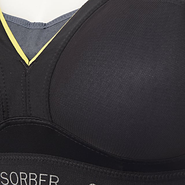 Elevate your workout performance with the Shock Absorber Women's Shaped High Support Sports Bra in Black. Designed for active women who demand both comfort and support, this sports bra offers maximum support for high-impact activities like running, aerobics, and intense training. The innovative design features a shaped, molded cup that provides extra support and a smooth, flattering silhouette. Made from moisture-wicking, breathable fabric, it keeps you cool and dry even during your most intense workouts. The adjustable straps and wide band ensure a secure, customizable fit, while the sleek black color pairs effortlessly with any workout gear.

High support design for intense physical activities

Shaped, molded cups for extra support and a smooth fit

Moisture-wicking, breathable fabric for comfort and dryness

Adjustable straps and wide band for a secure, customizable fit

Classic black color for easy pairing with workout clothes

The Shock Absorber Women's Shaped High Support Sports Bra in Black combines functionality and style, making it a must-have for active women who need reliable support and comfort during their workouts.