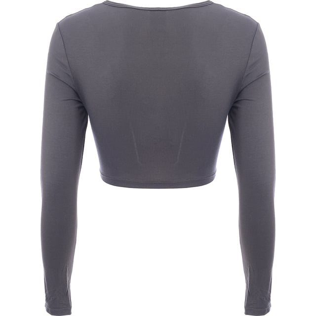 Elevate your activewear with the South Beach Women's Yoga Twist Front Long Sleeve Crop Top in Grey. This stylish crop top combines comfort, flexibility, and modern design, making it perfect for yoga, Pilates, or casual athleisure looks. The twist-front detail adds a fashionable touch, while the long sleeves provide coverage and warmth during cooler sessions. Crafted from a soft, stretchy fabric, it offers a flattering fit that moves with your body, ensuring freedom of movement and support. The versatile grey color pairs easily with leggings, shorts, or jeans, making it a must-have addition to your workout wardrobe or everyday outfits.

Soft, stretchy fabric for comfort and flexibility

Twist-front design for a stylish, on-trend look

Long sleeves for added coverage and warmth

Cropped length for a flattering, contemporary silhouette

Ideal for yoga, Pilates, or casual athleisure wear

The South Beach Women's Yoga Twist Front Long Sleeve Crop Top in Grey is the perfect combination of style and functionality, making it a must-have for the active woman who loves to look great while staying comfortable.