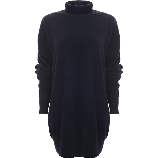Elevate your winter wardrobe with the RAEY Women's Journo Recycled Cashmere Roll Neck Jumper in Navy. Crafted from a luxurious blend of wool and recycled cashmere, this jumper offers a perfect combination of warmth, softness, and sustainability. The roll neck adds a touch of sophistication and extra coziness, while the rich navy color provides versatility to pair with any outfit. Whether for layering or wearing on its own, this eco-conscious piece delivers both style and comfort, making it a timeless addition to your collection.