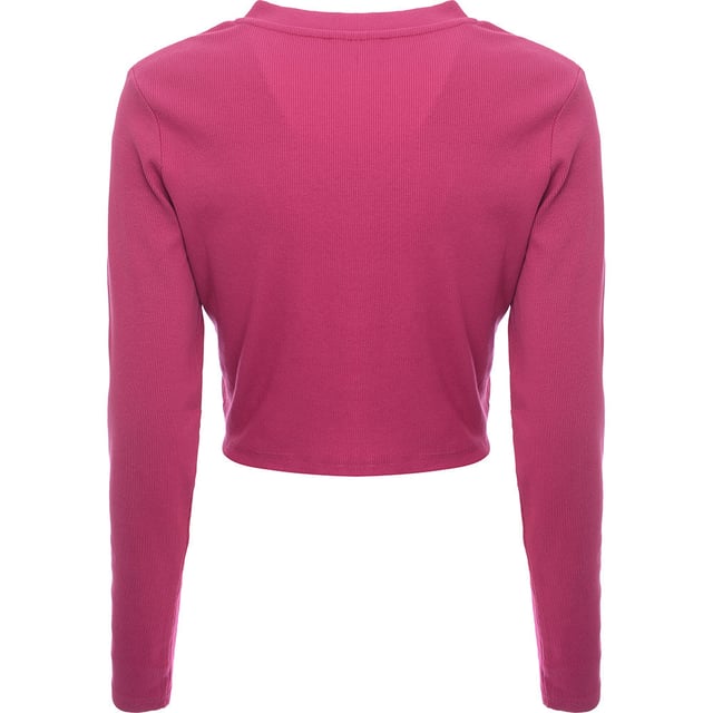 Main: 95% Cotton, Main: 5% Elastane. Bring some sweetness to your wardrobe with the Fila ribbed cardigan co-ord in pink! This cozy set, made from a cotton blend, is comfy with a hint of sporty flair. Perfect for lounging or running errands in style.